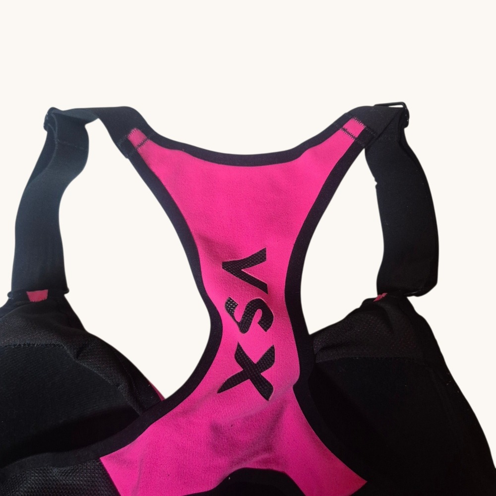 Victoria's Secret VSX Sport Bra Womens 38C High Impact Zip Front Pink Athleisure - Picture 4 of 6